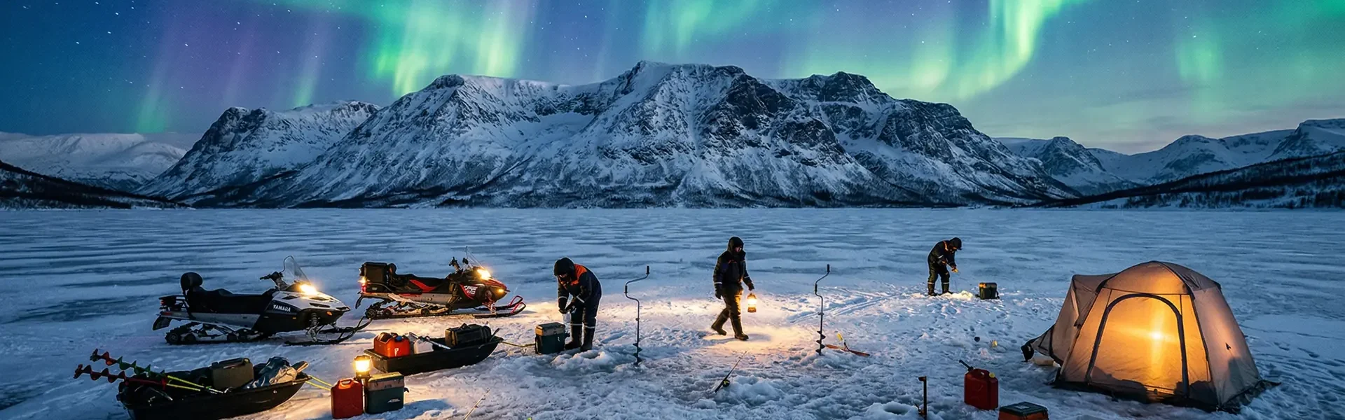 Зимняя экспедиция c рыбалкой в дикой Арктике
