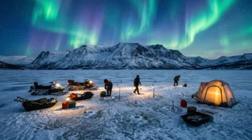 Зимняя экспедиция c рыбалкой в дикой Арктике